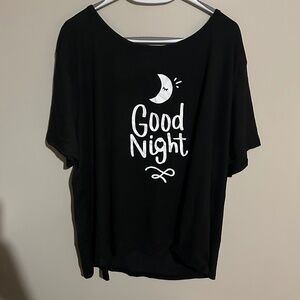 5xl Black shirt that says Good night